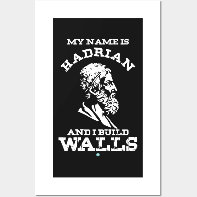 Hadrian - Roman History Gift Wall Art by woormle